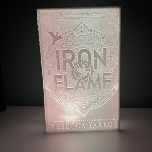 Светеща 3D принтирана литофан книга Iron Flame с топла светлина