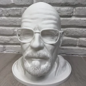 Heisenberg стойка за слушалки – изглед отпред, 3D принтиран дизайн, вдъхновен от Breaking Bad.