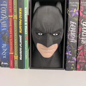 Batman Book Nook поставен сред книги